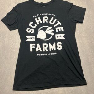 The Office Black Schrute Farms Graphic Tee